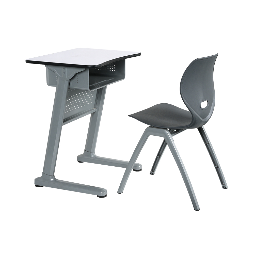 Modern School Desks And Chair Lightweight Adjustable School Desk And Chair Set - Posture Support Design