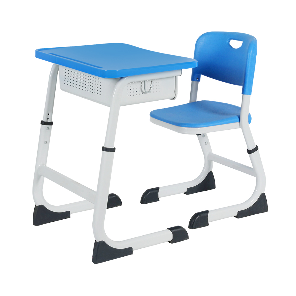 Modern School Desks And Chair Adjustable Lightweight  School Desk And Chair Set - Posture Support Design 