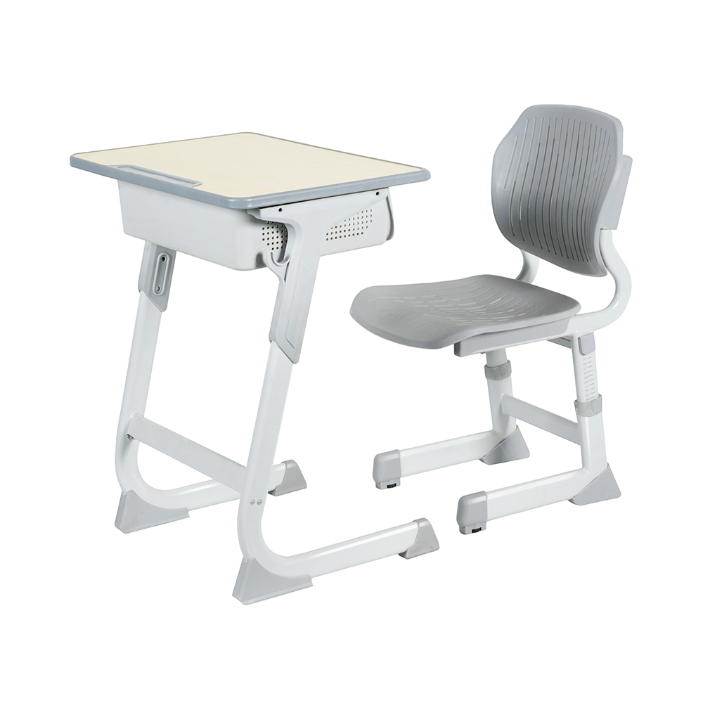 Modern MDF School Desks And Chair Lightweight School Desk And Chair Set - Posture Support Design 