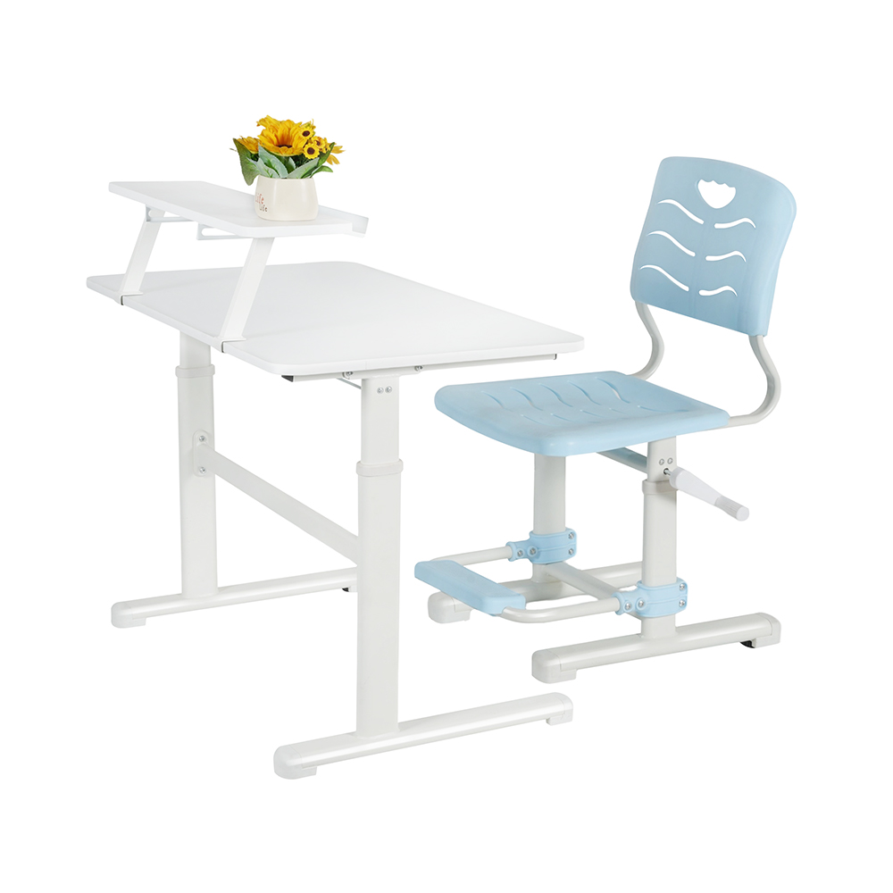 Modern School Desks And Chair Lightweight  Adaptable School Desk And Chair Set - Posture Support Design 