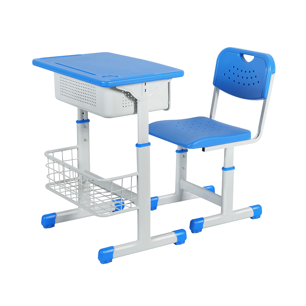 School Furniture Student Desk and Chair Adjustable School Rest Desk And Chair Set with Reinforced Tube Frame