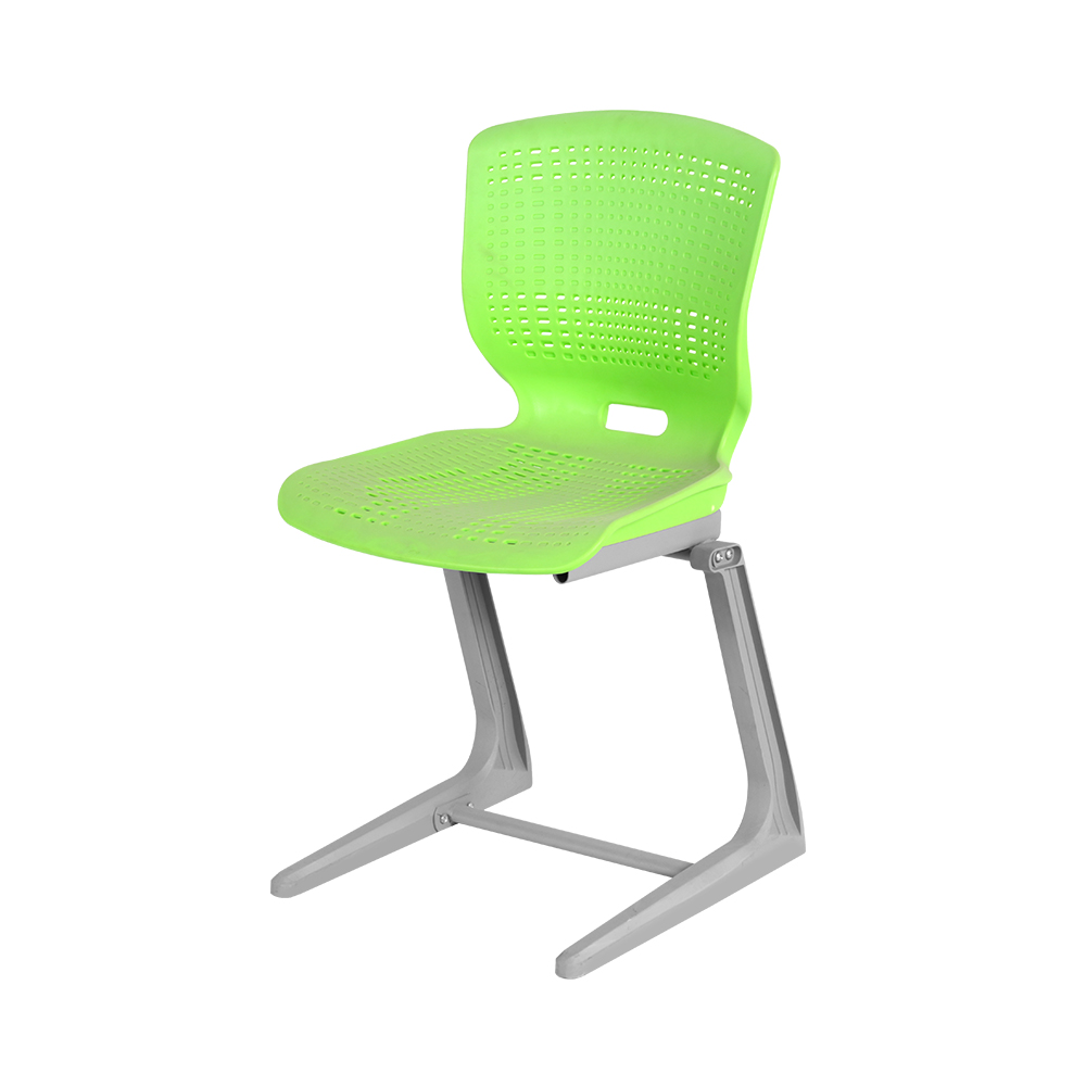 Breathable Mesh Back Student Chair with Sturdy Gray Support Base