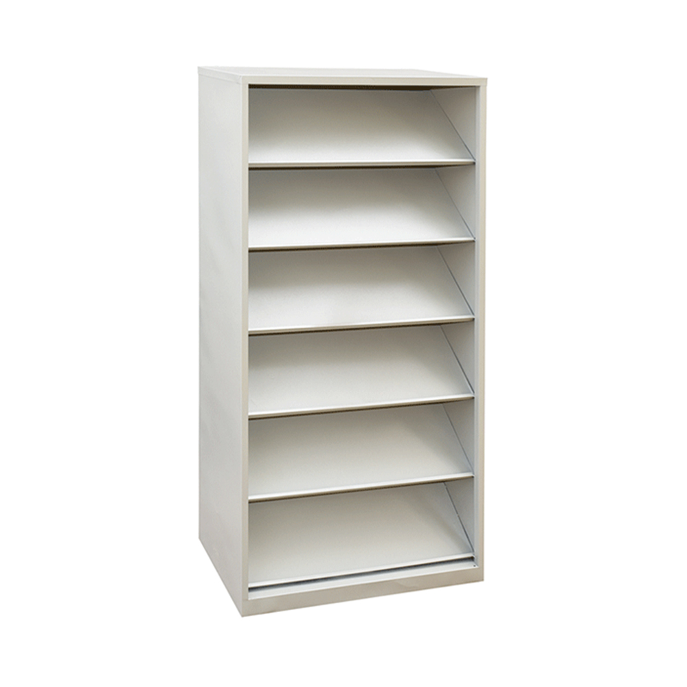 Simple White Modular Bookshelf for Library