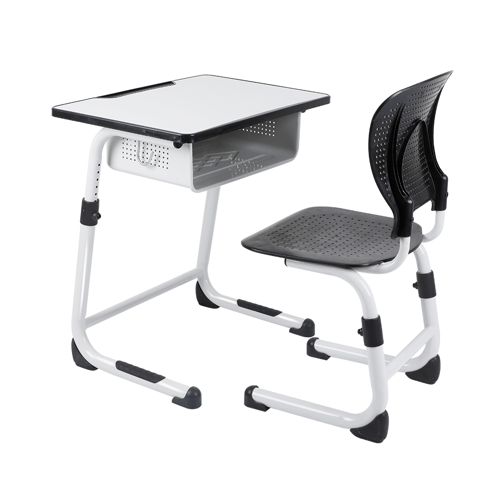 New Product C-Contour School Chair and Desk With Height-Adjustable School Furniture Student Desk and Chair  