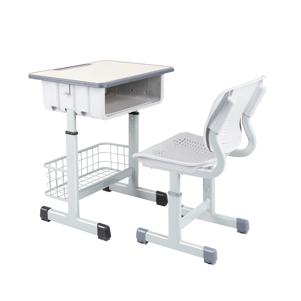 Customized Height-Adjustable School Desk & Chair Set with Safety Edge