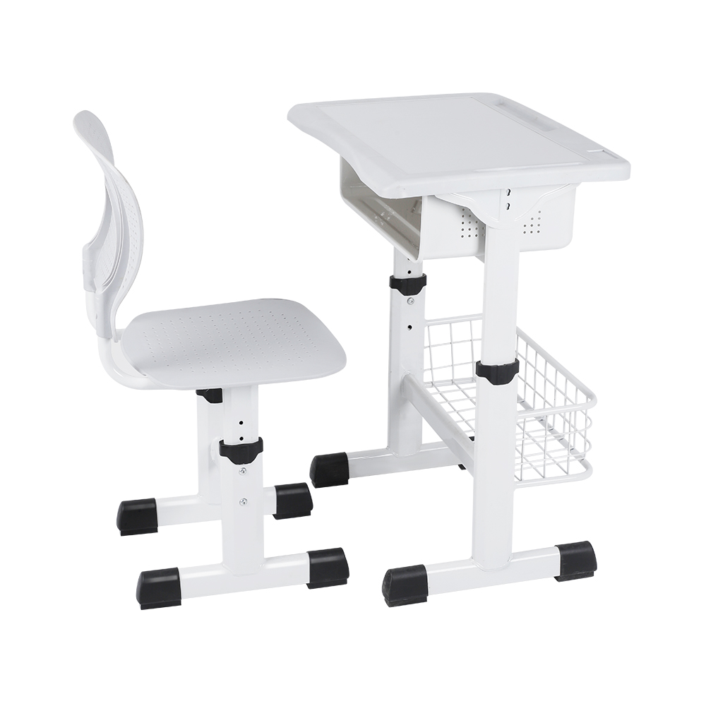 Best-Selling Custom Height-Adjustable School Desk & Chair Set with Safety Edge