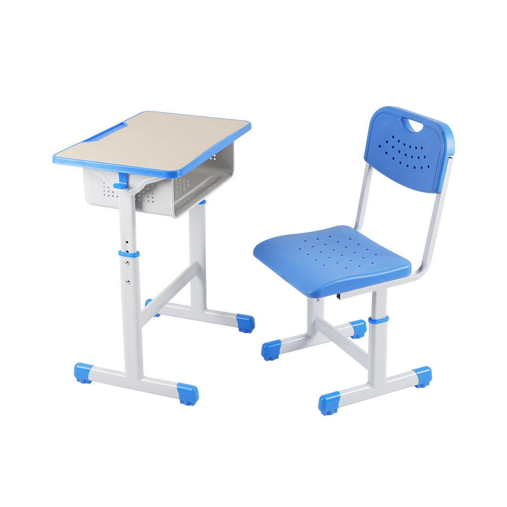 Adjustable School Rest Desk And Chair Set with Reinforced Tube Frame With Hollow surface for Chair