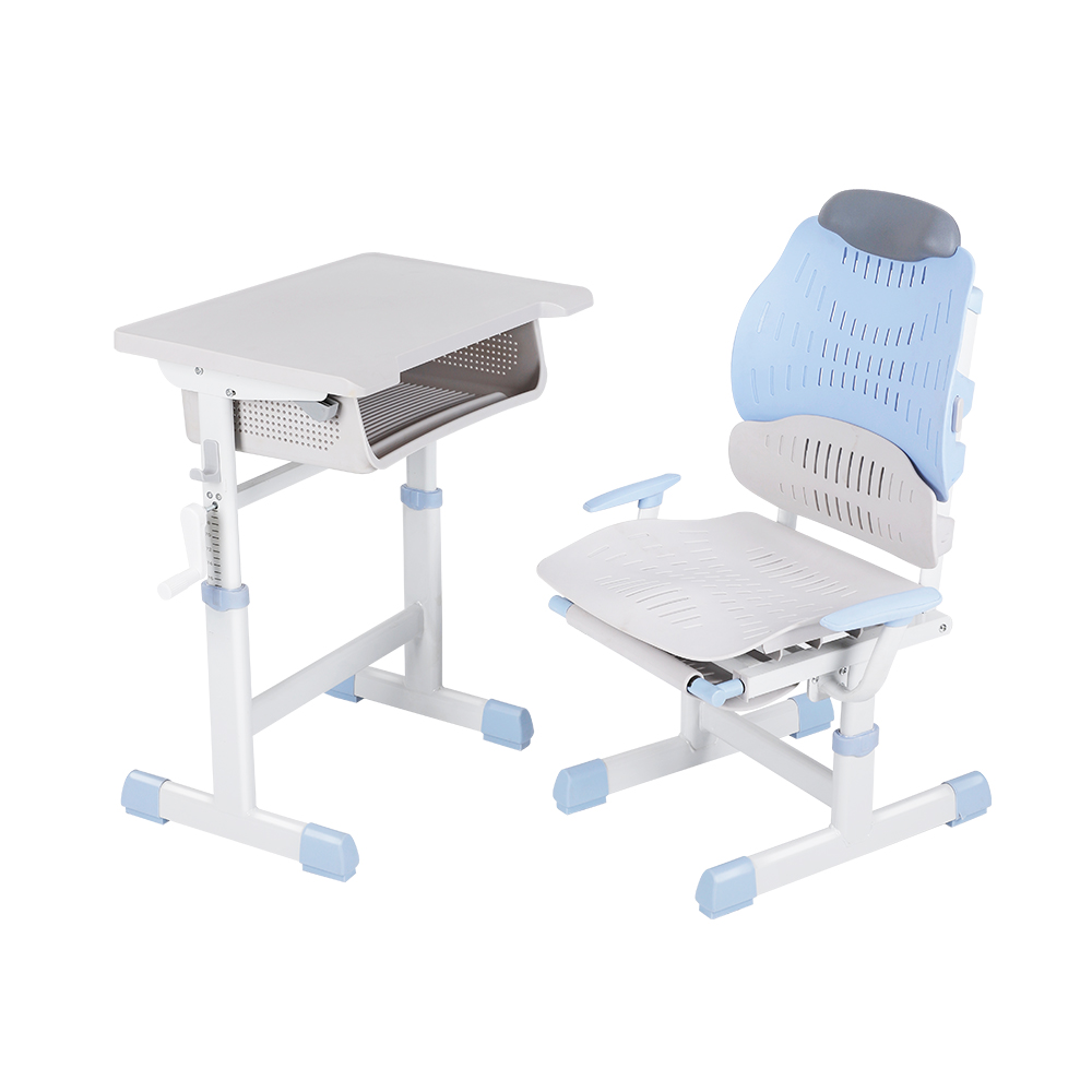 Eco-Friendly Materials Adjustable School Rest Desk And Chair Set with Reinforced Tube Frame