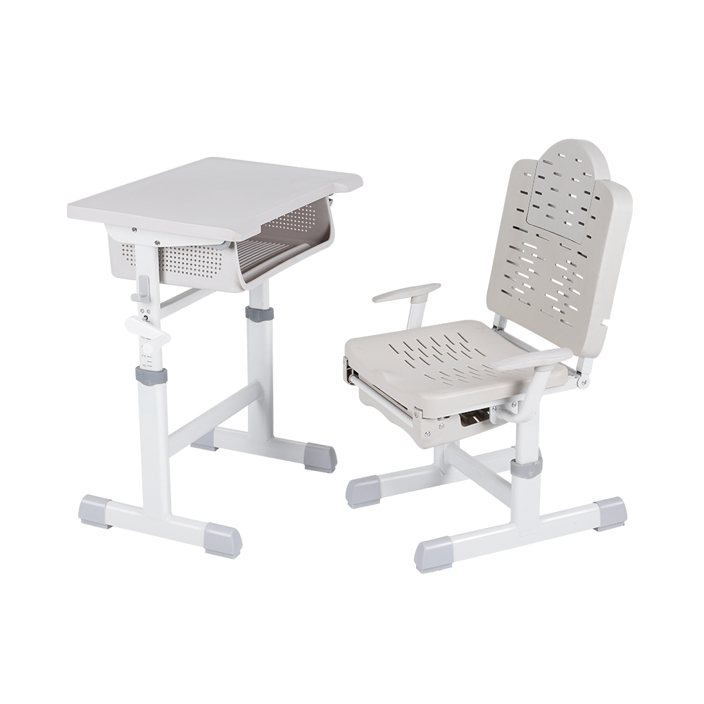 Traditional Type Product Adjustable School Rest Desk And Chair Set with Reinforced Tube Frame