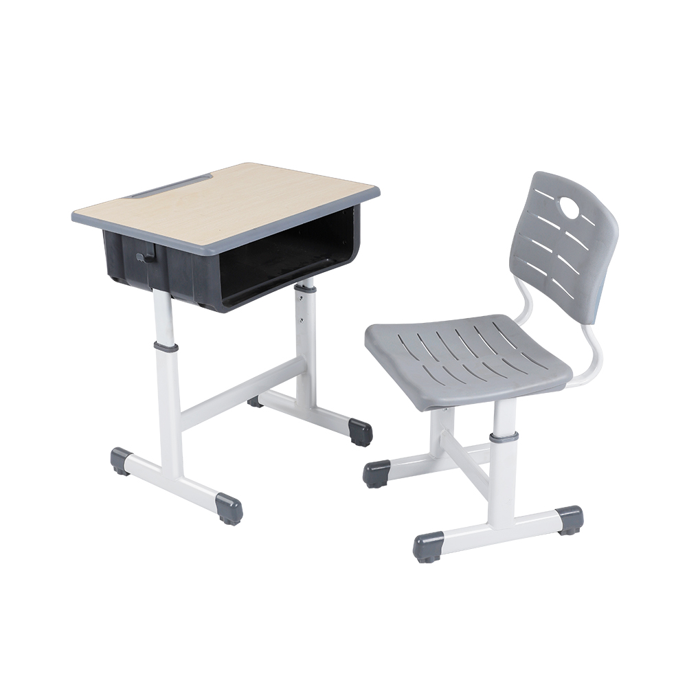 School Furniture Kids Study Table & Seat Set With Stain-Resistant Surface and Steel Frame
